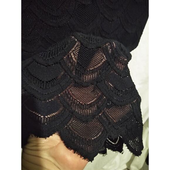 Nightcap Size 2 Sleeveless Black Stretch Lace Bodycon Sheath Dress - Picture 5 of 9